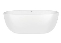 Oltens Stora wanna wolnostojąca 150x72 cm owalna akrylowa biały połysk